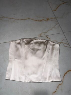 Satin Strapless Bustier NWT Aritzia